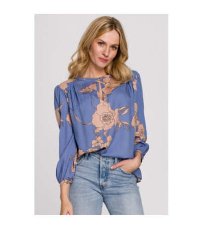 K099 Bluzka z bufiastymi rękawami - model 1