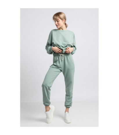 LA053 Spodnie typu Joggers - miętowe