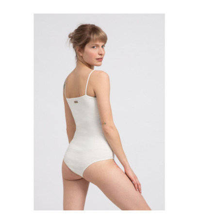 LA063 Body na cienkich ramiączkach - ecru