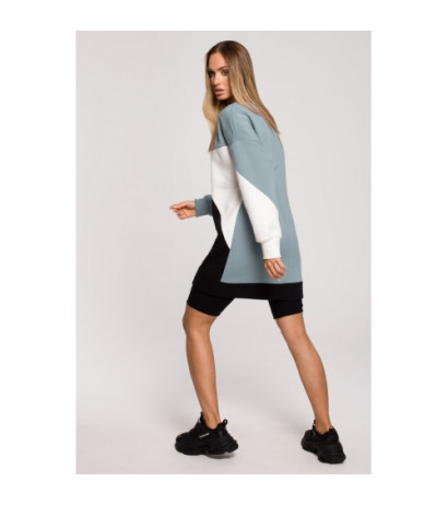 M618 Sukienka trójkolorowa - model 3