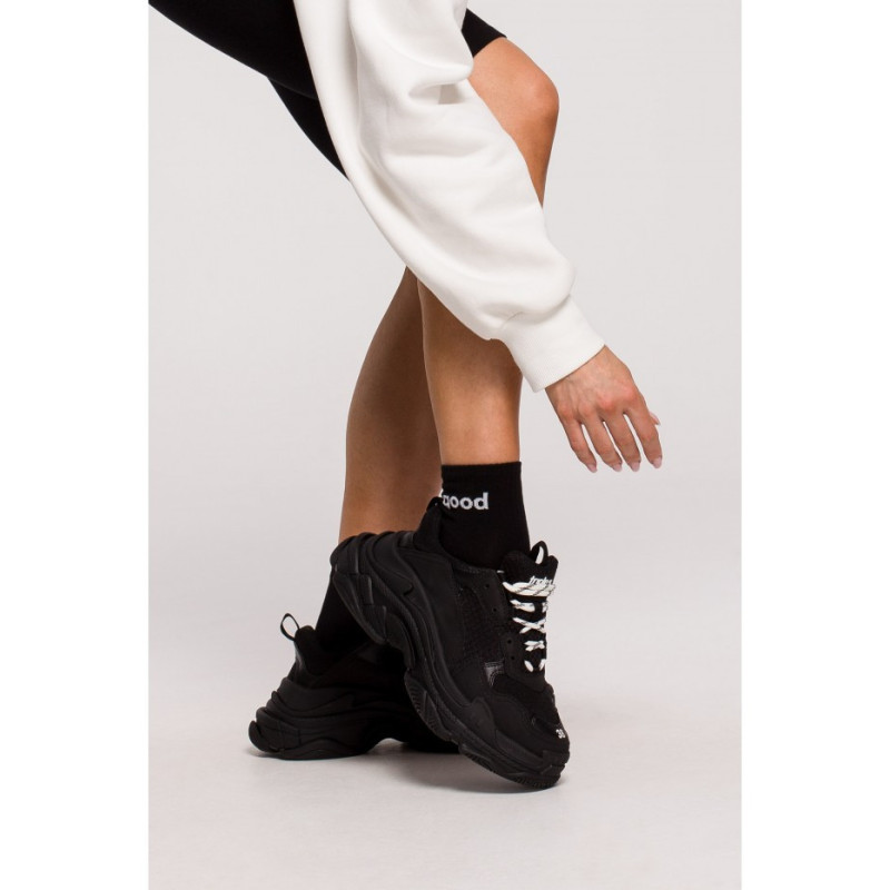 M628 Skarpety GOOD VIBES - czarne