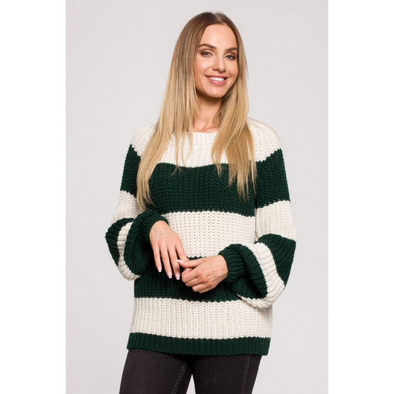 M632 Sweter w pasy - model 4