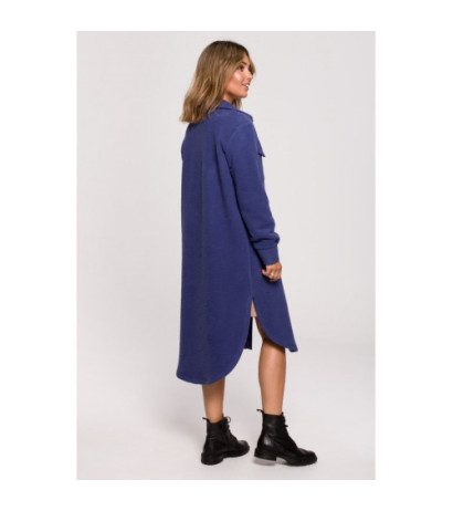 B204 Kurtka koszulowa z kieszeniami - indygo