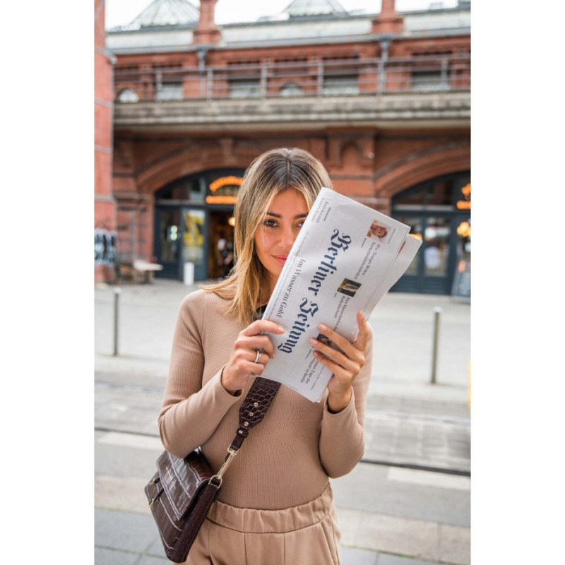 B209 Body z rozcięciem na plecach - orzechowe