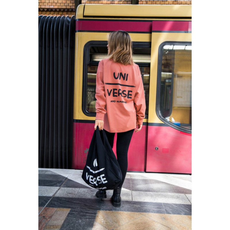 B212 Longsleeve UNISEX z nadrukiem - ceglasty