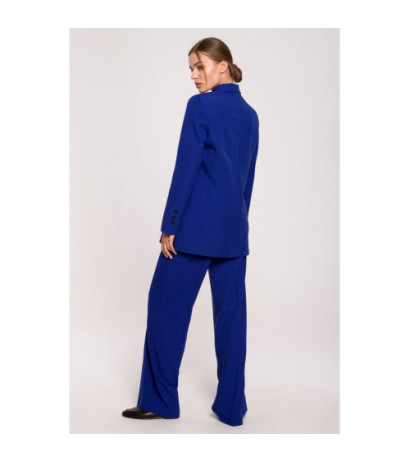 S281 Żakiet dwurzędowy - chabrowy