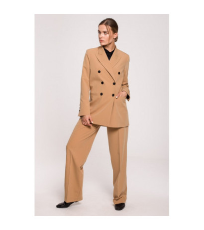 S281 Żakiet dwurzędowy - kamelowy