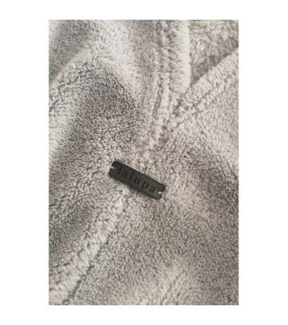 LA082 Pluszowa tunika z dekoltem - popielata