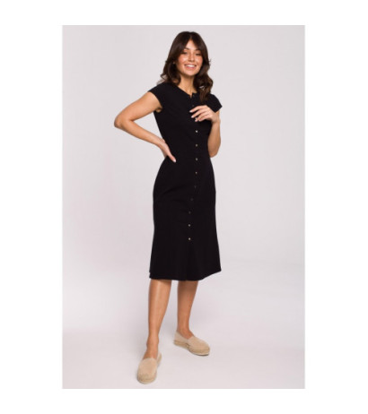 B217 Sukienka o fasonie litery A - czarna