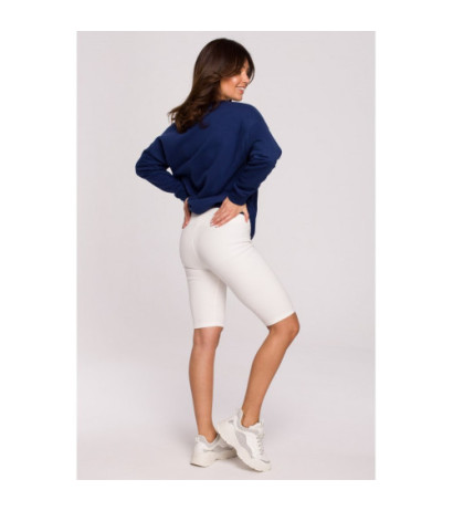 B231 Legginsy typu kolarki - ecru