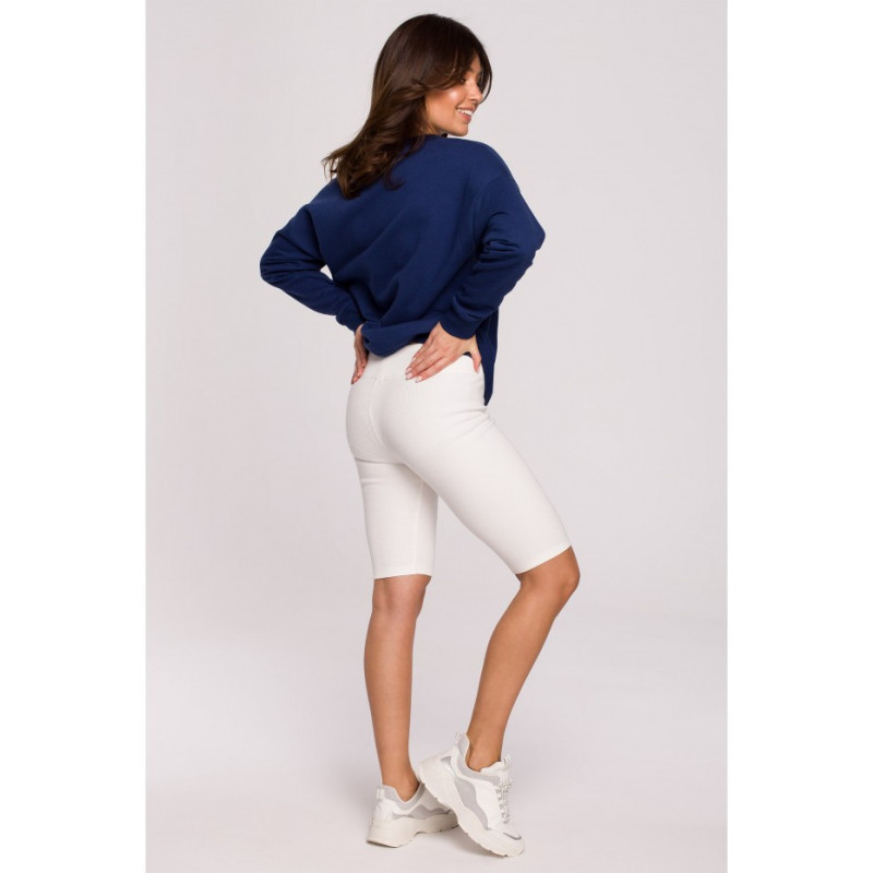 B231 Legginsy typu kolarki - ecru