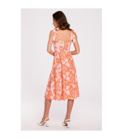 K134 Sukienka z wiązanymi ramiączkami - model 1