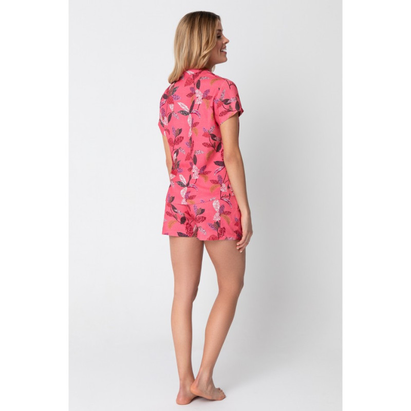 LA104 Koszula od piżamy z dekoltem V i nadrukiem - model 2