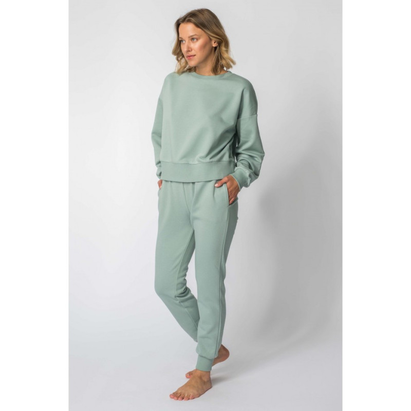 LA111 Bluza ze ściągaczami - miętowa