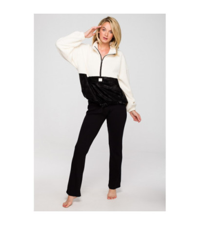 LA114 Pluszowa bluza z kieszenią na rzep - model 1