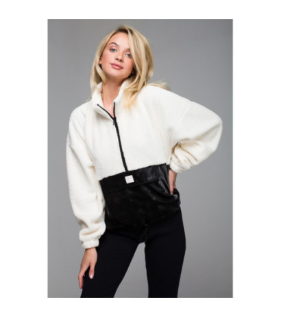 LA114 Pluszowa bluza z kieszenią na rzep - model 1