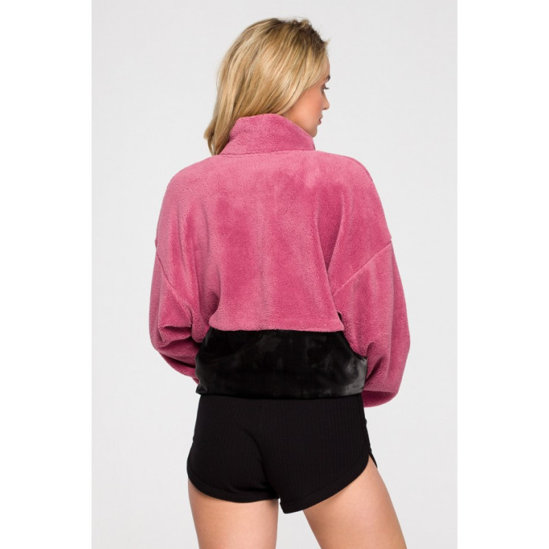 LA114 Pluszowa bluza z kieszenią na rzep - model 4