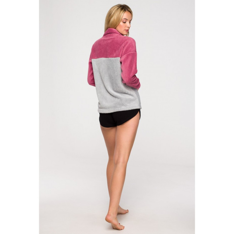 LA115 Pluszowa bluza na zamek - model 2