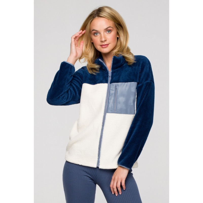 LA115 Pluszowa bluza na zamek - model 4