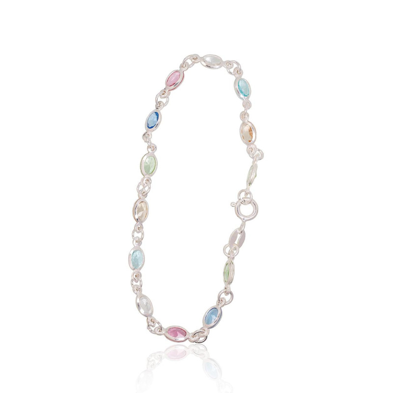 Hõbekäevõru 2600426_CZ-MIX, Hõbe 925°, Tsirkonid