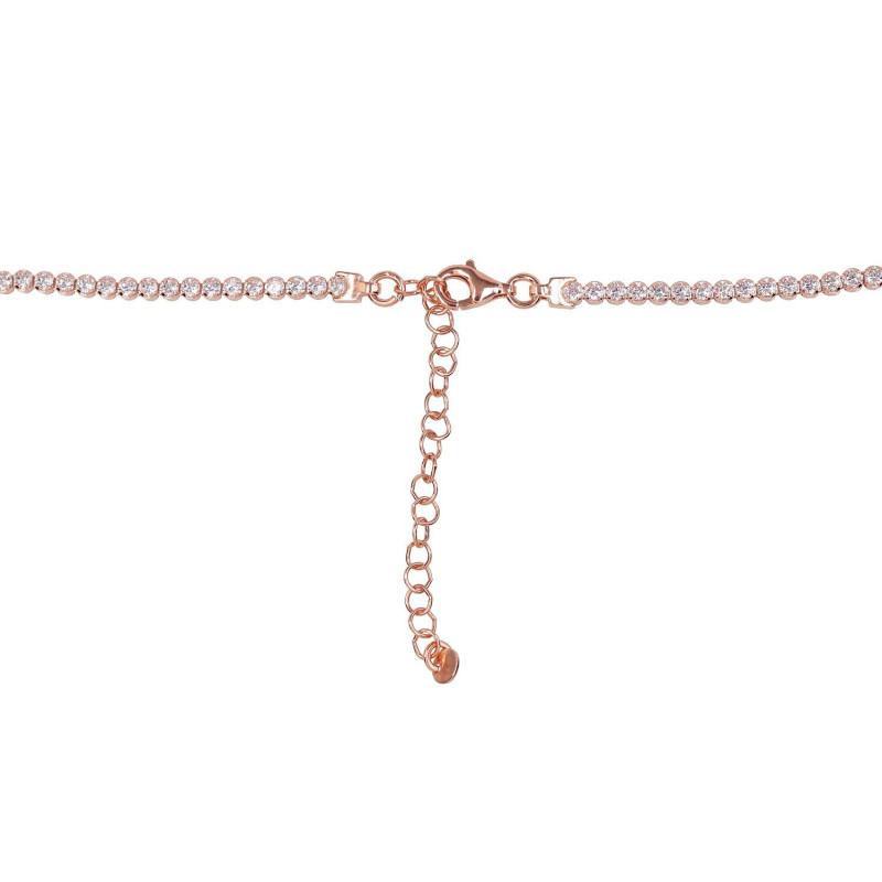 Hõbekaelaehe 2500145(PAu-R)_CZ, Hõbe 925°, punane kuld (kate), Tsirkonid