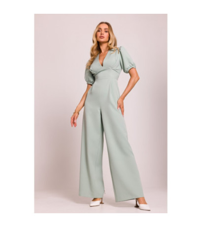 M852 Kombinezon z głębokim dekoltem - miętowy