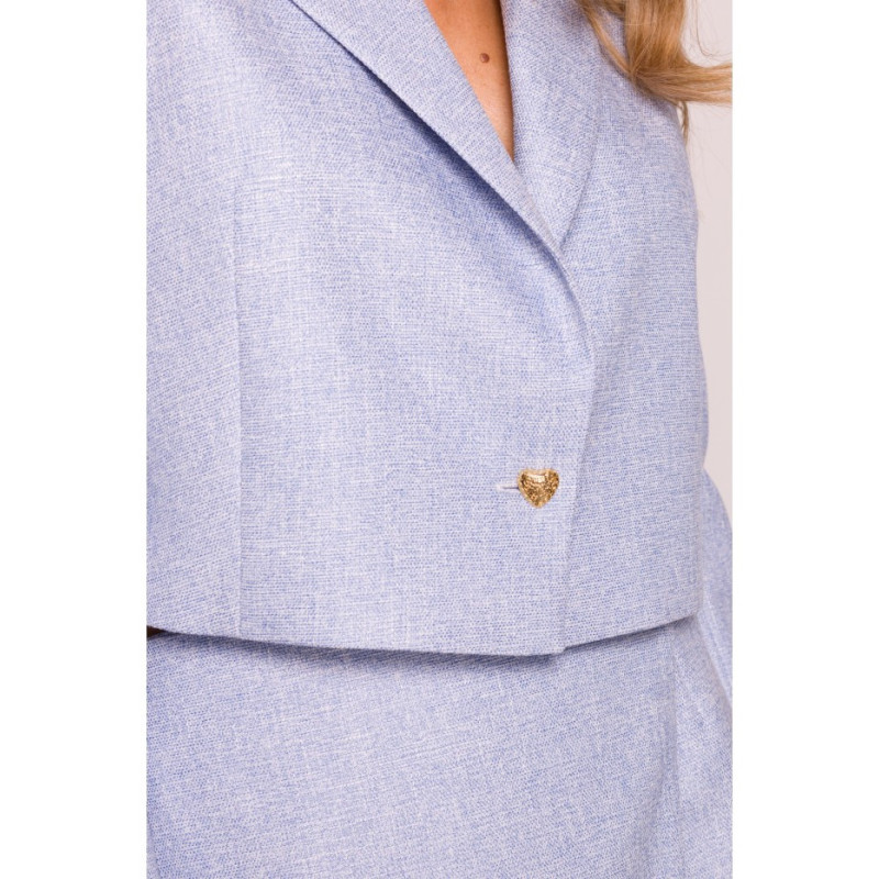 M853 Krótka marynarka - błękitna