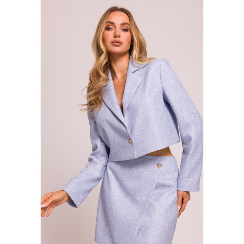 M853 Krótka marynarka - błękitna