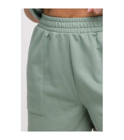 B295 Szorty z kieszeniami - miętowe