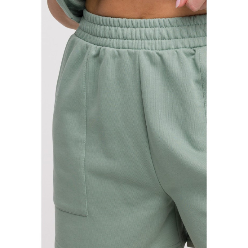 B295 Szorty z kieszeniami - miętowe