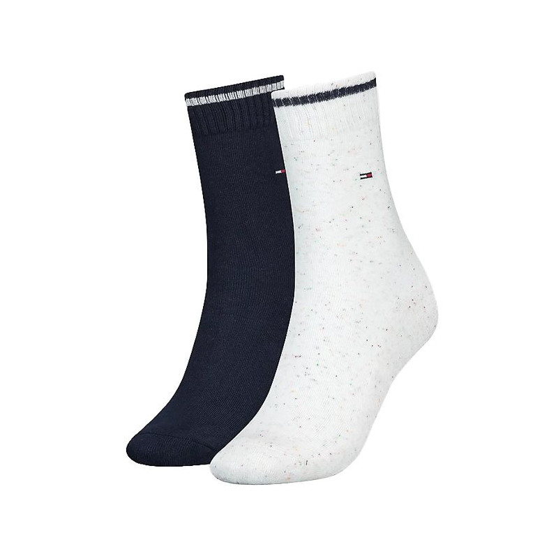 Tommy Hilfiger Th Women Sock 2P Neppy Gif White 701220710 001 039 (TH663-a) sokid