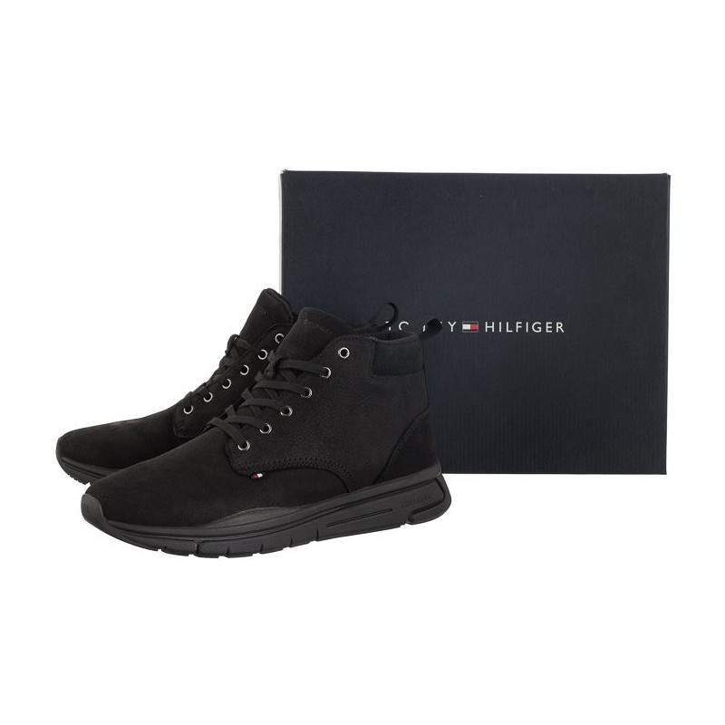 Tommy Hilfiger Warm Hilfiger Lth Hybrid Boot Black FM0FM04412 BDS (TH665-a) spordijalatsid