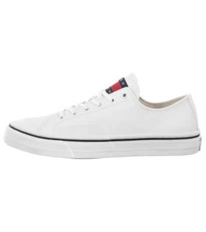 Tommy Hilfiger Tommy Jeans Mens Lace Vulc Ess White EM0EM01047 YBR (TH705-b) spordijalatsid