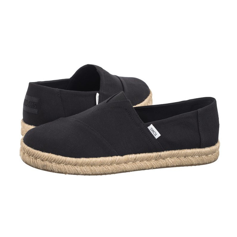 Toms Alp Rope 2.0 Black Recycled Cotton Slubby Woven 10019875 (TS38-b) tossud