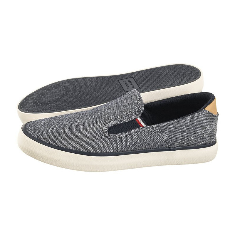 Tommy Hilfiger TH Hi Vulc Low Slipon Chambray Desert Sky FM0FM04947 DW5 (TH1030-a) tossud