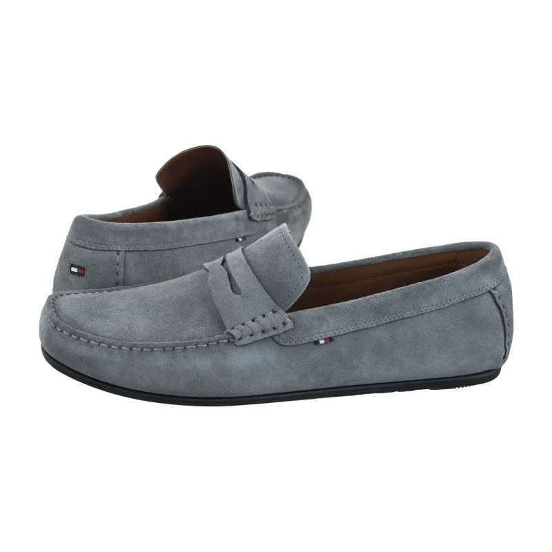 Tommy Hilfiger Casual Hilfiger Suede Driver Overcast Grey FM0FM04998 PN6 (TH1054-c) kingad