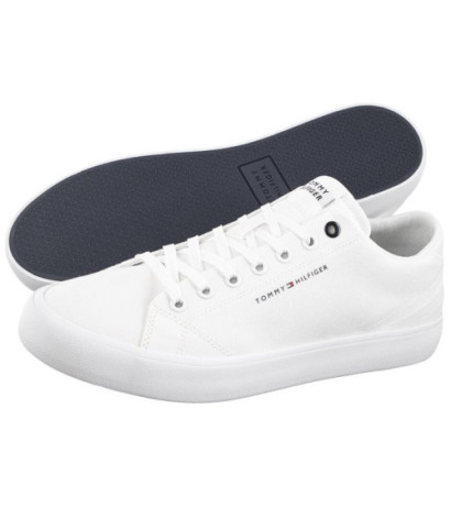 Tommy Hilfiger TH Hi Vulc Low Canvas White FM0FM04882 YBS (TH1079-a) tossud