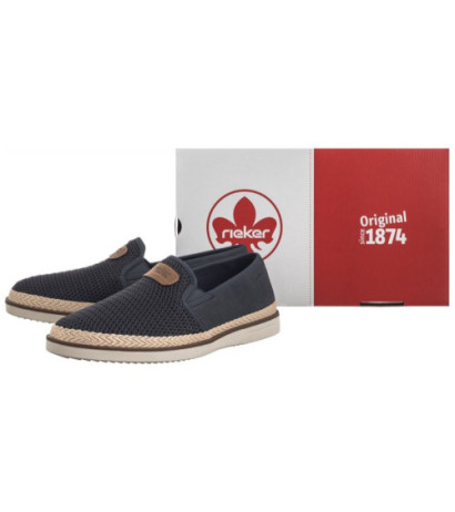 Rieker Granatowe B2366-14 Blue (RI162-a) kingad