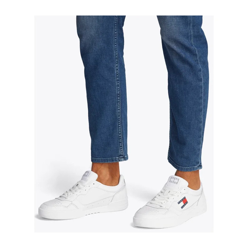 Tommy Hilfiger Tjm Cupsole Leather Ess White EM0EM01443 YBR (TH1169-b) spordijalatsid