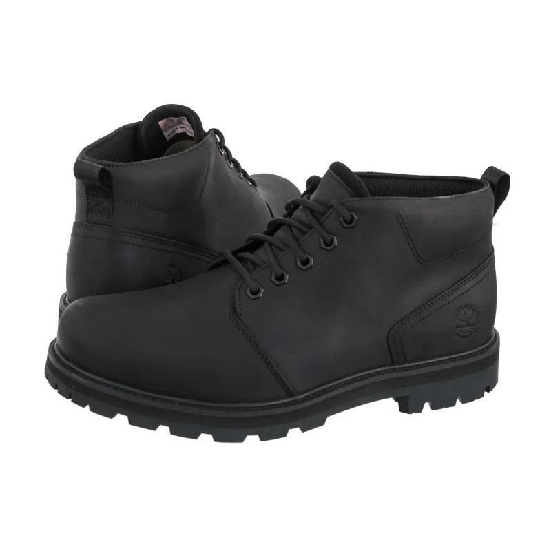Timberland Britton Road Mid Lc Waterproof Chukka Black Full Grain 0A69TW W02 (TI140-a) saapad