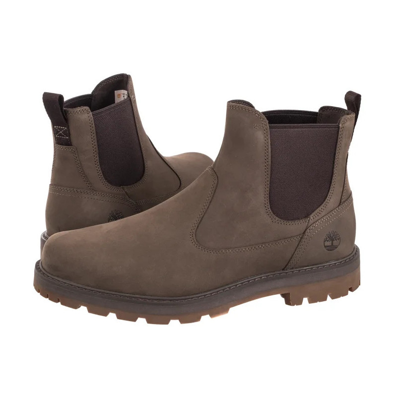 Timberland Britton Road Mid Chelsea Boot Medium Brown Nubuck 0A6A4W EM5 (TI141-a) kingad