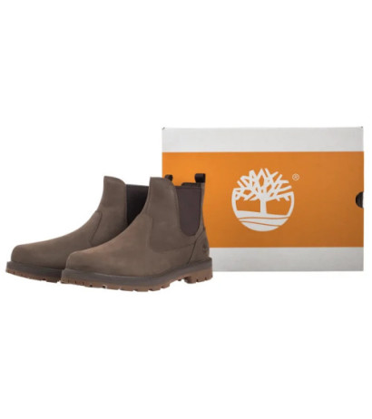 Timberland Britton Road Mid Chelsea Boot Medium Brown Nubuck 0A6A4W EM5 (TI141-a) kingad