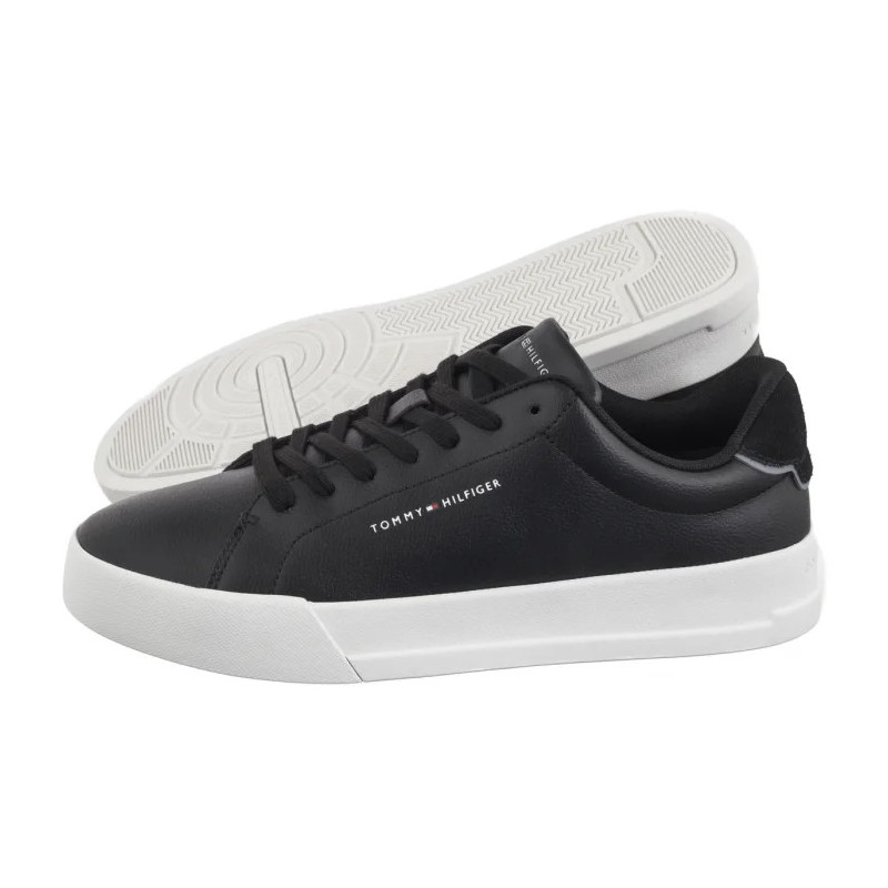 Tommy Hilfiger TH Court Lth Detail Ess Black FM0FM05367 BDS (TH1219-b) spordijalatsid