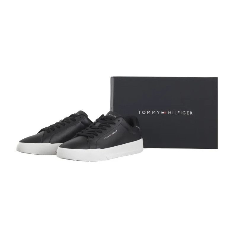 Tommy Hilfiger TH Court Lth Detail Ess Black FM0FM05367 BDS (TH1219-b) spordijalatsid