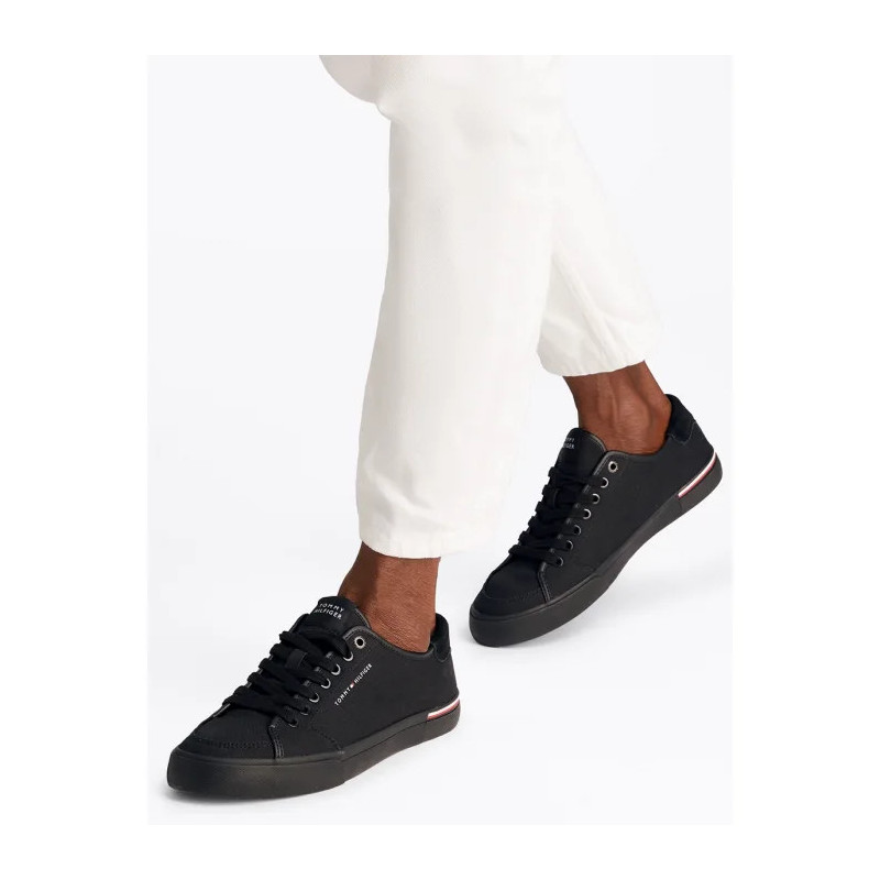 Tommy Hilfiger Core Corporate Vulc Canvas Black FM0FM05398 BDS (TH1266-a) tossud