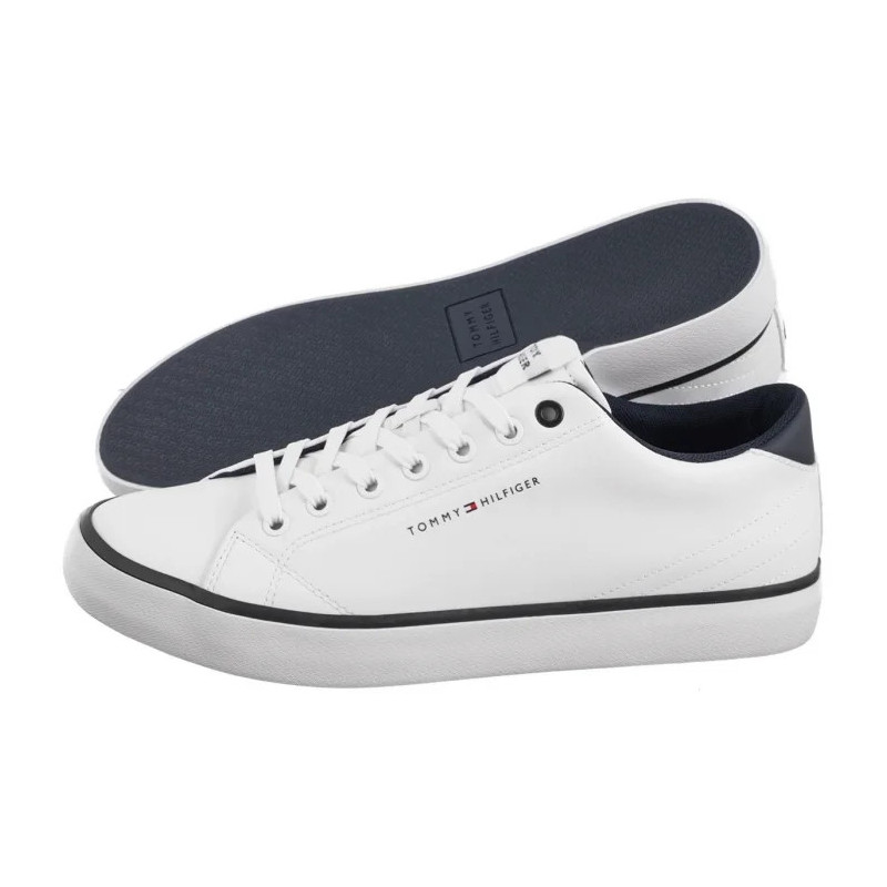 Tommy Hilfiger TH Hi Vulc Core Low Leather White FM0FM05041 YBS (TH1267-a) spordijalatsid