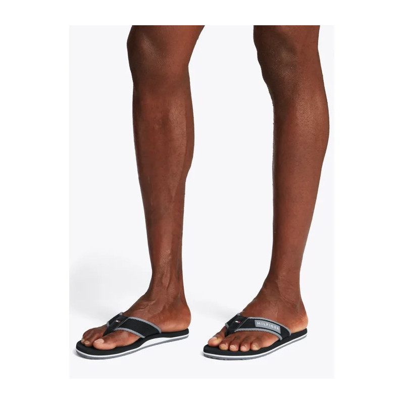 Tommy Hilfiger Patch Hilfiger Beach Sandal Black FM0FM05435 BDS (TH1273-a) kingad