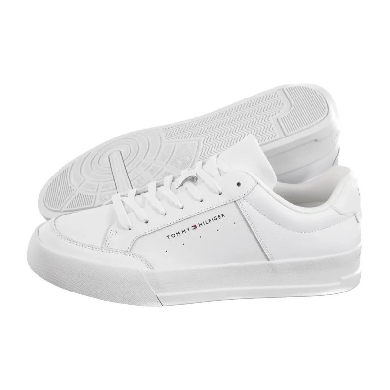 Tommy Hilfiger TH Court Mix Lth White FM0FM05489 YBS (TH1274-a) spordijalatsid