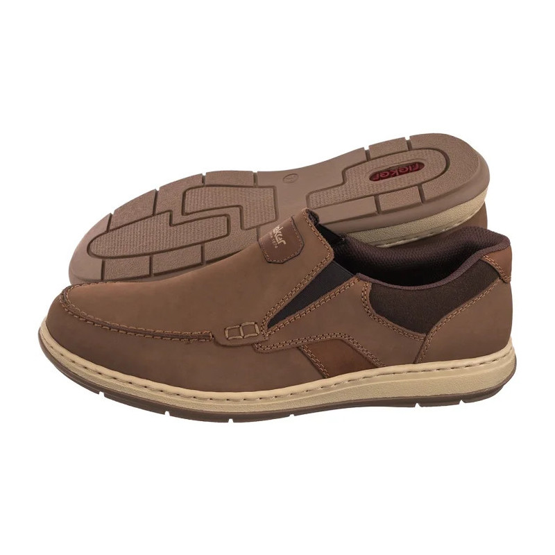 Rieker Brązowe 17368-25 Brown (RI225-a) kingad