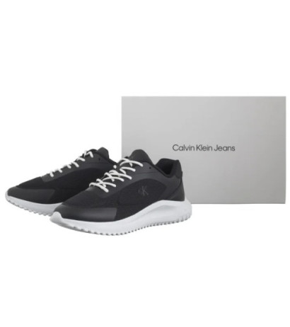 Calvin Klein Eva Runner Low Mesh Mix Ck Black/Bright White YM0YM01185 0GM (CK649-a) spordijalatsid